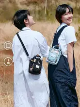 レディース ミニショルダーバッグ【キャンバス素材・おしゃれ・夏用・散歩用】