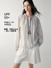 UPF50+ 蝉翼デザインの軽量UVカットジャケット【アウトドア用・フィット】