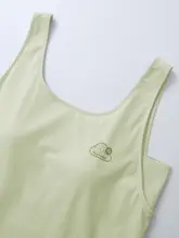 夏用ひも付きナイティ【コットン100%・胸パッド付き・薄手・涼感・ロングスカート】