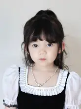 可愛いジュエリーデザインのパールペンダントネックレス【女の子用・プリンセス風・ブレスレット付き】（セットアップ対応）