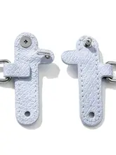 穴あけ不要の皮製ラッチ付き小型バッグ用フック【DIY用・交換可能】