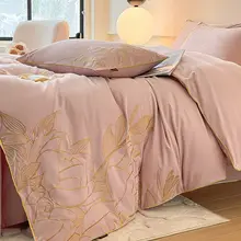 秋冬用コットン製加厚四点セット【高級感ある長綿使用・布団カバー・シーツ・枕カバー】（セットアップ対応）