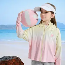女の子用 UVカット アイスシルク防寒服【夏用・薄手・軽やか】