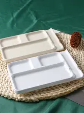分格丼タイプの焼肉用調味料皿【三格・四格・耐熱プラスチック製】