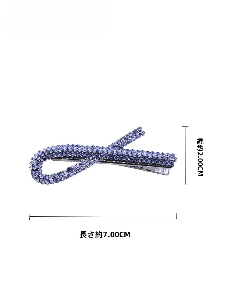シンプルなリボンヘアクリップ：韓国風前髪・後頭部用の固定方法と実用性