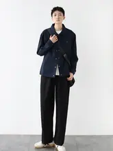 粗斜め織りのワイドパンツ【リラクシング・ユニセックス・スリム効果】（セットアップ対応）