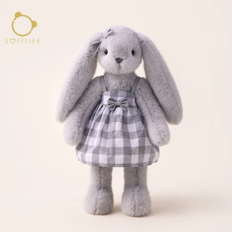 かわいいウサギのぬいぐるみ：大人の癒しに最適な抱きしめデザインのコンパニオン