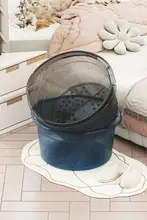 透明プラスチック製 足湯バケツ【家庭用・マッサージ機能付き・秋冬用】