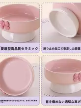 陶製ペットボウル【大口・高脚・猫と犬用・カラフル仕上げ】