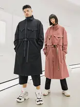 ビンテージ風コート【メンズ・カジュアル・ロング丈・ゆったり・スタンドカラー】
