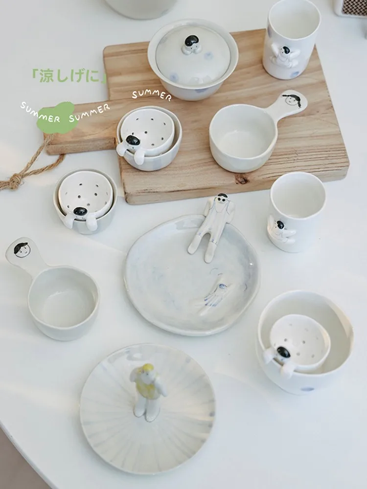 可愛い茶器としての手作り茶碗：小清新デザインとオーガニック素材の実用性