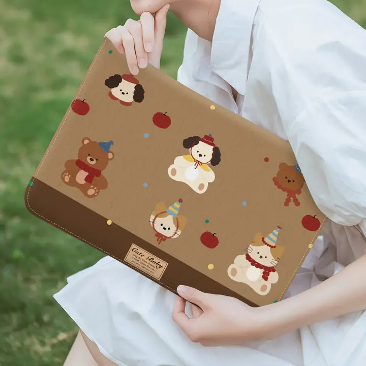 可愛いノートパソコン内蔵バッグ【花柄デザイン・女性向け・保護ケース・マルチサイズ対応】（セットアップ対応）