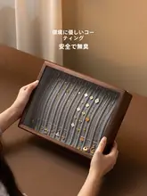 梵瀚 木製 ネックレス収納ボックス【絡まない設計・パールペンダント・ジュエリーディスプレイ用】