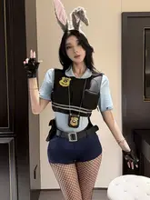 セクシーな女警制服コスプレ【ウサギ風・ナイトクラブ用】