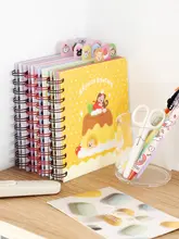 かわいいキャラクターデザインのノート【横線入り・学生用・ブックマーク付き】