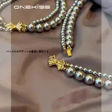 二重パールネックレス【軽やかで上品なデザイン・重ね付け対応】
