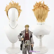 グラデーションカラーのコスプレウィッグ【金色・逆立ちスタイル】