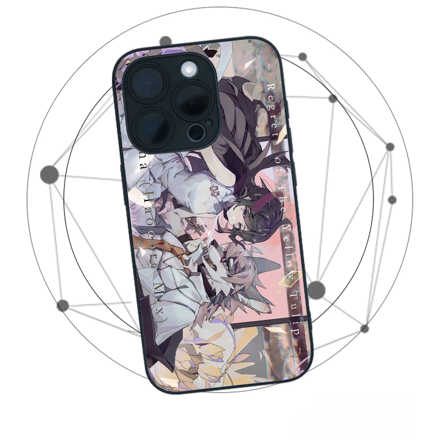 原画手書きオリジナル同人イラストをインスピレーションにしたデザインスマートフォンケース