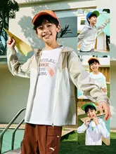 子供用 UVカット 軽量防晒ジャケット【通気性・夏用・UPF50+対応】（セットアップ対応）