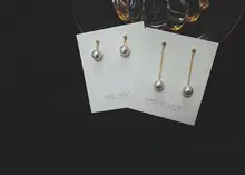 人造珍珠の耳飾り【シンプルデザイン・通勤用】