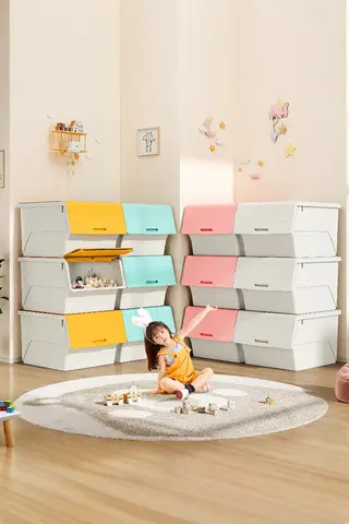 アラレちゃん　 山本紙工　かくれんぼ　子供衣装ボックス　収納ボックス　整理箱 TAO | 露禾 プラスチック折りたたみ収納ボックス【衣類・おもちゃ用