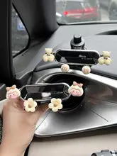 比亚迪海豚 車載スマホホルダー【可愛いデザイン・エアコン吹き出し口を塞がない・ナビ用】