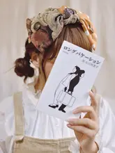 カチューシャ 大きめ蝶結び パッチワーク 水玉 くまモチ  ーフ 手作り