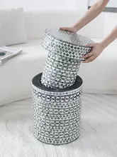 おしゃれなシェルデザインのリビングテーブルセット【円形・アート装飾・ソファサイド用】
