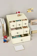 デスク用引き出し式収納ボックス【文具・化粧品収納・多機能・オフィス用・学生用】