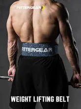 FitterGear ウェイトリフティングベルト メンズ 腰サポート スクワット デッドリフト 筋トレ 本格 ホールド感
