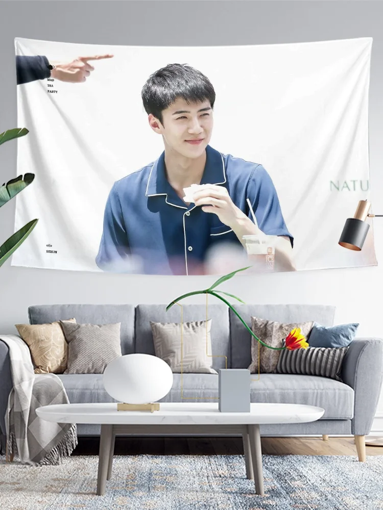 EXO ウォン・シヒョンデザインタペストリー：韓式ウォールデコレーションの実用性とサイズ選定ガイド