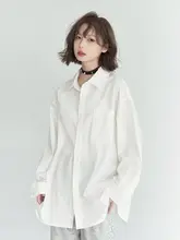 春用のカジュアル長袖シャツ【無地・ゆったりフィット・女性用】