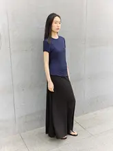 フィッシュテールのフレアスカート【ローマニット・四重仕立て】