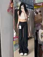 高身長用 ロングバージョン レトロカジュアル フレアパンツ【スリムフィット・低腰】