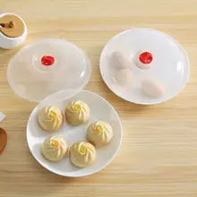 食品用プラスチック製 ミニマルデザインの電子レンジ対応ラウンドプレート【蓋付き・深皿・厚手】