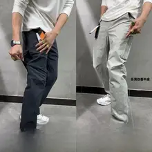 高級多ポケットデザイン カジュアルパンツ【軽量・春秋用・メンズ】（セットアップ対応）