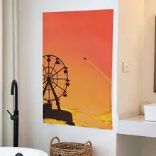 壁掛けタペストリー 観覧車 夕日 ロマンチック 部屋飾り インテリア 撮影背景 インスタ映え