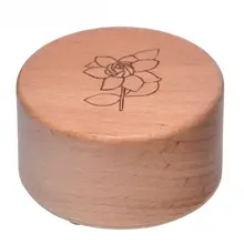 木製ミュージックボックス【刻印可能・ミニサイズ・ジャスミンの花のメロディ】