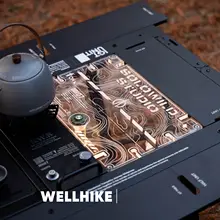 WELLHIKE ミニ折りたたみアクリルテーブル【アウトドアキャンプ用・コーヒーテーブル】
