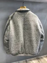 白鹅绒使用！翻 collar のメンズダウンジャケット【冬用・保温性・ウールコート風】