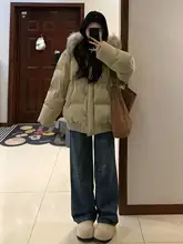 ベージュの大きいサイズ外套【冬用・厚手・暖かい・ゆったりデザイン】