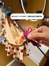 旅行に便利な折りたたみ式衣類ハンガー【クリップ付き・ホテル用・屋外使用可】