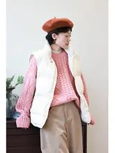 極上の柔らかさなピンク色の全羊毛フィア島風ニットセーター【厚手・フィット】