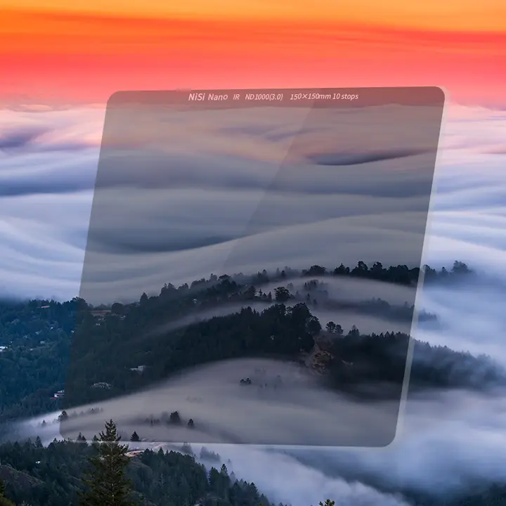 NiSi NDフィルター 150mm 四角型減光フィルター ND64・1000・32000【中灰密度・光学ガラス】