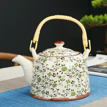 伝統的な陶器の急須【フィルター付き・大容量・和式デザイン】
