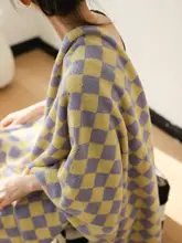 チェック柄 コットン 吸水性抜群のタオル【柔らかい 洗顔・入浴用・厚手】