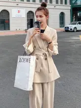 高級感のあるカジュアルスーツジャケット【春秋用・女性用・シンプルデザイン】（セットアップ対応）
