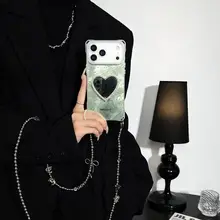 淡いグリーンの水玉模様スマホケース【四隅穴あけ不要・iPhoneおよびHuawei·Xiaomi対応】