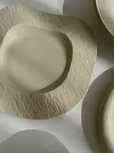 北欧風のシンプルな陶器製食器【プレートとボウルのセッ ト・おしゃれなカフェスタイル・家庭用】（セットアップ対応）