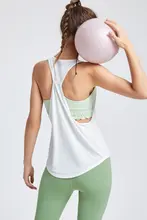 速乾 レディース ノースリーブ スポーツTシャツ【夏用・ゆったり・トレーニング・ヨガ】